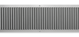 Ventilation grilles, made of galvanised sheet steel, with individually adjustable, vertical blades, for installation into circular ducts