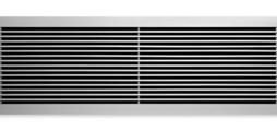 Ventilation grilles, made of aluminium, with fixed horizontal blades – also for horizontal runs