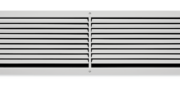 Ventilation grilles, made of sheet steel, with individually adjustable, horizontal blades